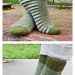 Caterpillar Socks Free Knitting Pattern