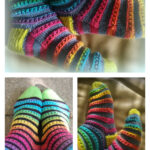 Caterpillar Socks Free Knitting Pattern