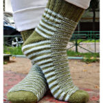 Caterpillar Socks Free Knitting Pattern