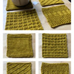 Deco Mug Rug Free Knitting Pattern