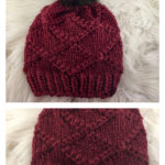 Diamond Stitch Hat Free Knitting Pattern