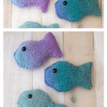 Flat Knit Plush Fish Free Knitting Pattern