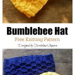 Honeycomb Bumblebee Hat Free Knitting Pattern