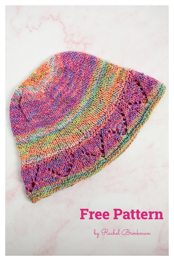 Little Lace Bucket Hat Free Knitting Pattern