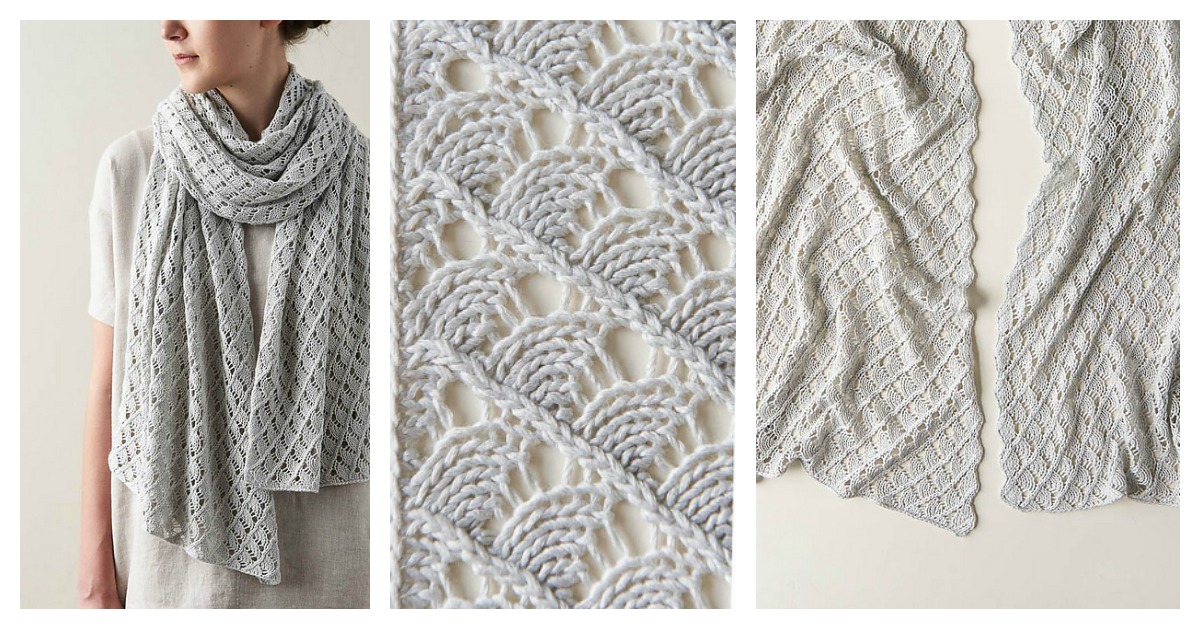 Little Moons Lace Wrap Free Knitting Pattern