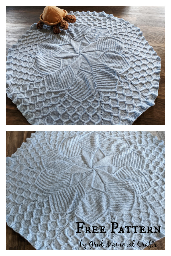 May Flowers Baby Blanket Free knitting Pattern