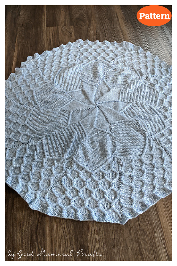  May Flowers Baby Blanket Knitting Pattern