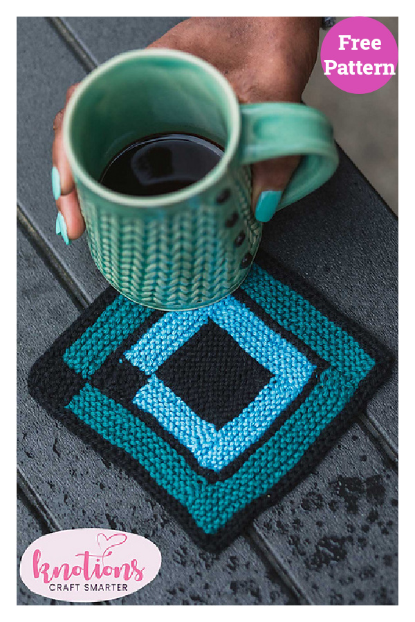 Square Coasters Free Knitting Pattern