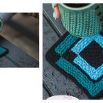 Square Coasters Free Knitting Pattern