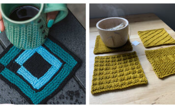 Square Coasters Free Knitting Patterns