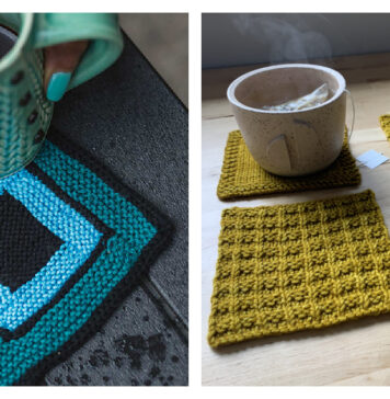 Square Coasters Free Knitting Patterns