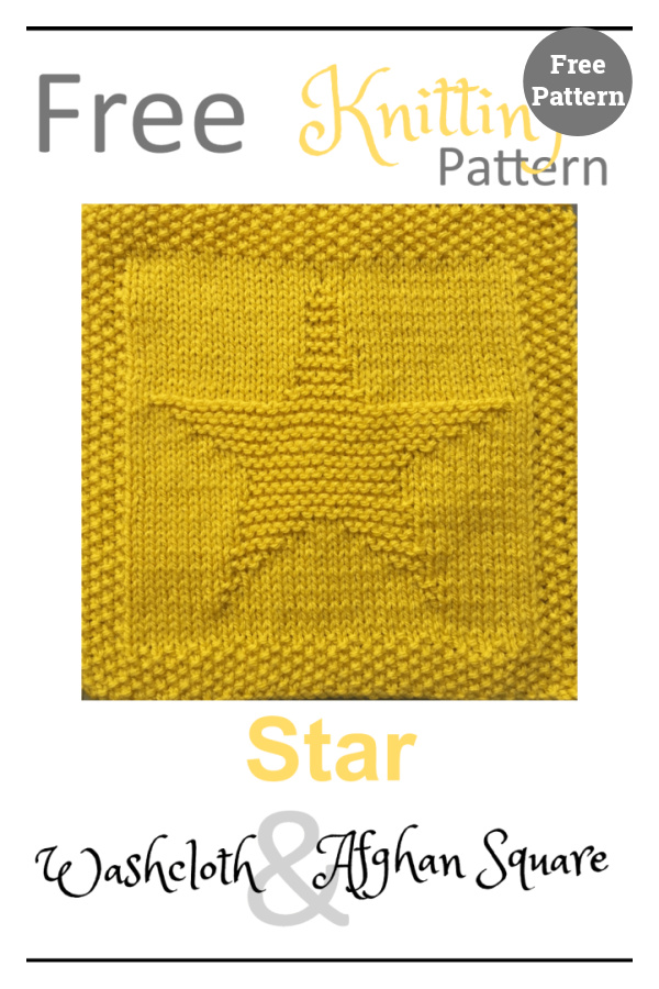 Star Afghan Square Free Knitting Pattern