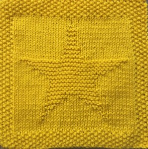 Star Blanket Square Free Knitting Pattern
