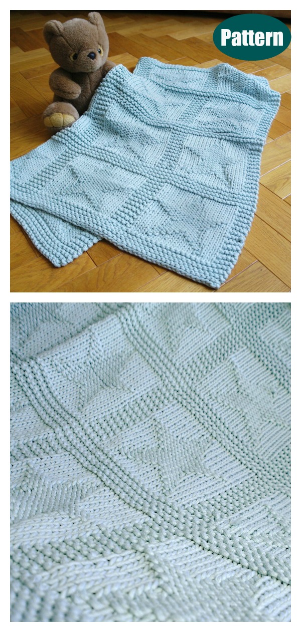 Stars Baby Blanket Knitting Pattern