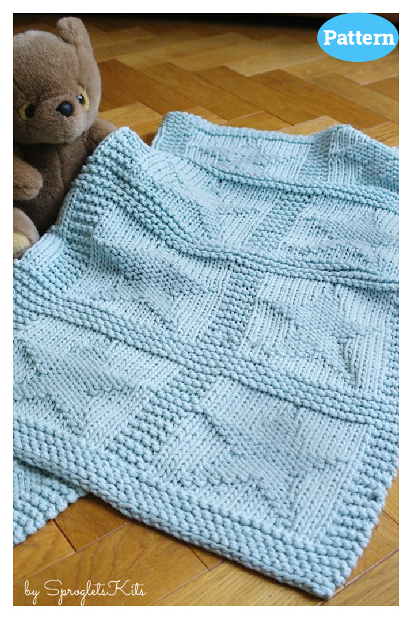 Stars Baby Blanket Knitting Pattern