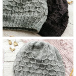 Tangential Honeycomb Hat Knitting Pattern