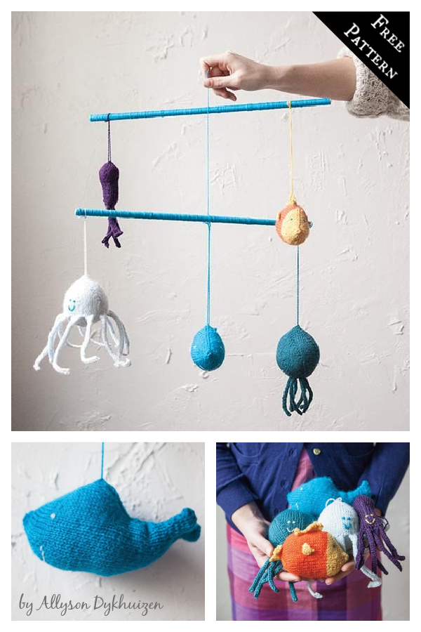 Baby Mobile Free Knitting Pattern