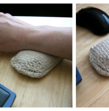 Wrist Rest Pillow Free knitting Pattern