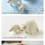 Amigurumi Polar Bear Toy or Ornaments Free Knitting Patterns