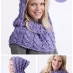 Cable Shoulder Hoodie Free Knitting Pattern