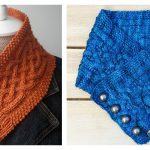 Celtic Cable Button Cowl Free Knitting Pattern