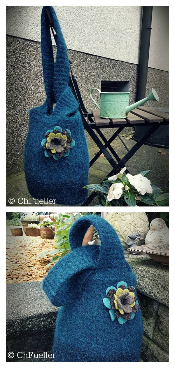 Felted Knot Bag Free Knitting Pattern