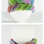 Flat Knit Swirl Emergency Hat Free Knitting Pattern