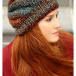Flat Knit Swirl Hat Free Knitting Pattern