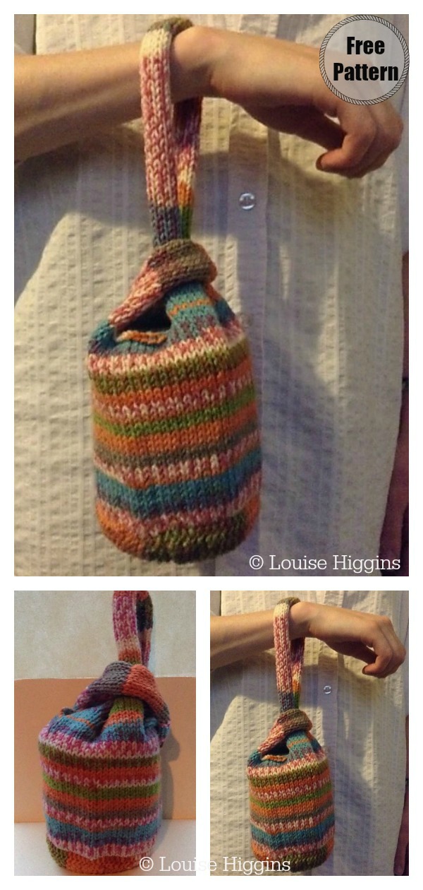Japanese Knot Bag Free Knitting Pattern