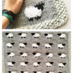 Oh My Sheep Baby Blanket Free Knitting Pattern