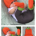 Pumpkin Hat & Booties Free Knitting Pattern