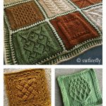 Dishcloth Sampler Afghan Blanket Free Knitting Pattern