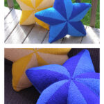 Star Shaped Pillow Free Knitting Pattern