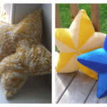 Star Shaped Pillow Free Knitting Pattern