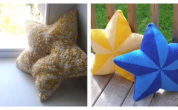 Star Shaped Pillow Free Knitting Pattern