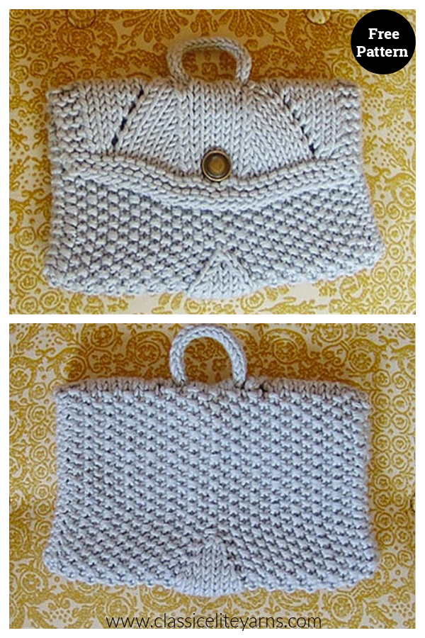 Lovely Clutch Bag Free Knitting Patterns