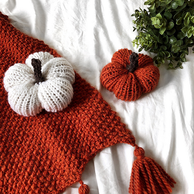 Autumn Pumpkin Free Knitting Pattern 