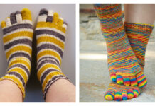 Basic Toe Socks Free Knitting Pattern
