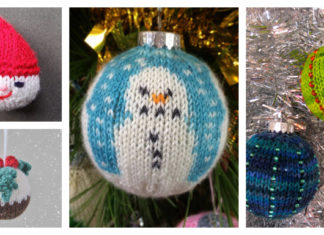 Christmas Ball Ornaments Free Knitting Pattern