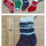 Christmas Stocking Ornament Free Knitting Pattern