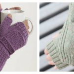Fingerless Pocket Mitts Free Knitting Pattern