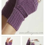 Fiona Fingerless Mitts with Pocket Free Knitting Pattern