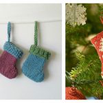 Mini Christmas Stocking Free Knitting Pattern