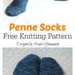 Penne Socks Free Knitting Pattern