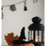 Pumpkin in Hat Free Knitting Pattern