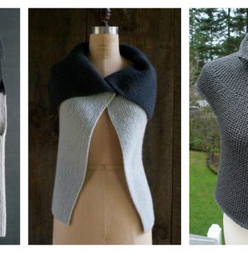 Simple Garter Stitch Vest Free Knitting Pattern