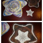 5 Points Star Coaster Free Knitting Pattern