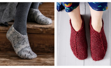 8 Simple House Slippers Free Knitting Patterns