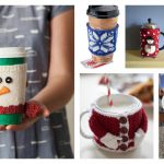 Christmas Cup Cozy Free Knitting Pattern