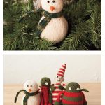 Christmas Snowman Free Knitting Pattern